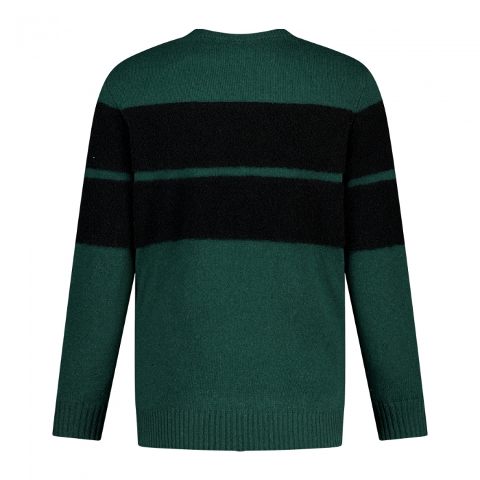 울혼방 방풍 라인부클 남성 골프 니트