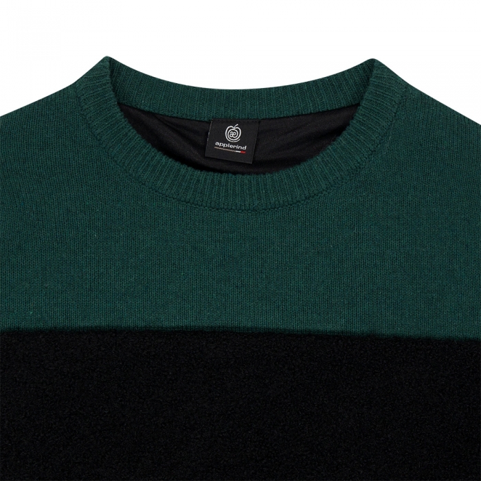 울혼방 방풍 라인부클 남성 골프 니트