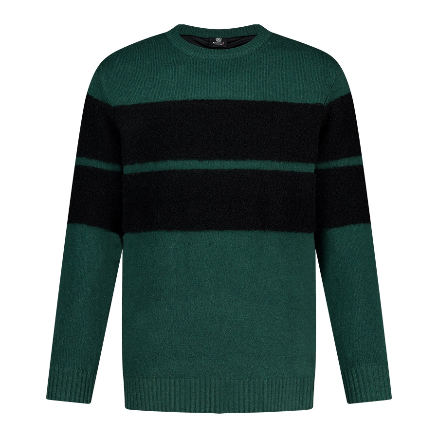 울혼방 방풍 라인부클 남성 골프 니트