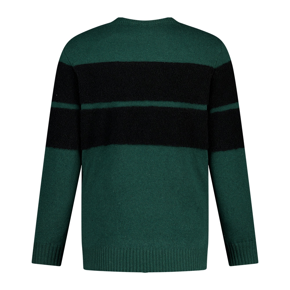 울혼방 방풍 라인부클 남성 골프 니트