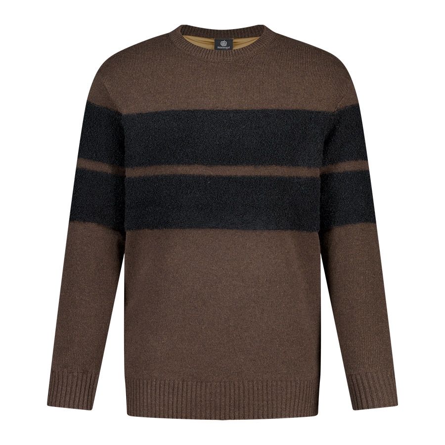 울혼방 방풍 라인부클 남성 골프 니트