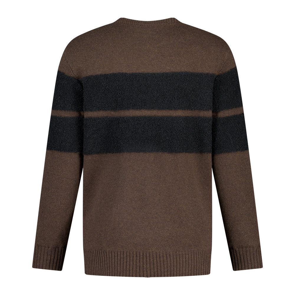 울혼방 방풍 라인부클 남성 골프 니트