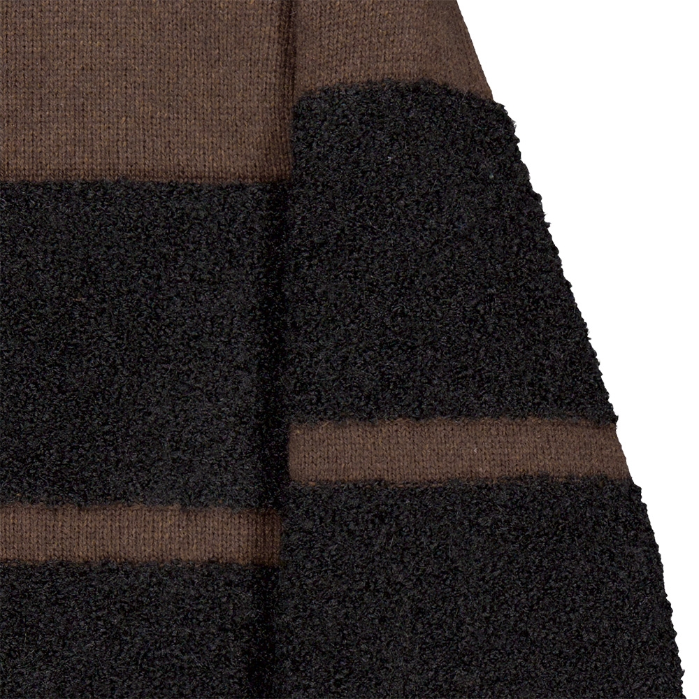 울혼방 방풍 라인부클 남성 골프 니트