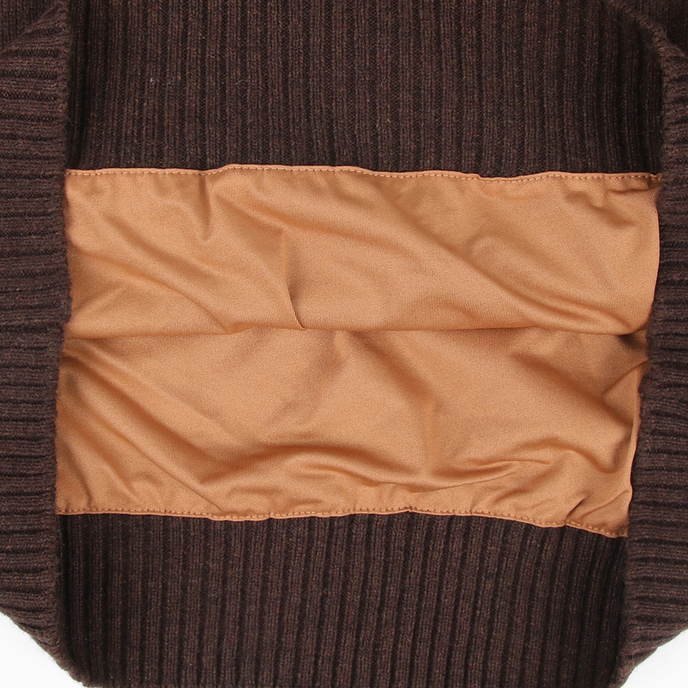 울혼방 방풍 라인부클 남성 골프 니트