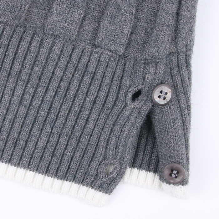 울혼방 방풍 꽈배기 여성 골프 니트