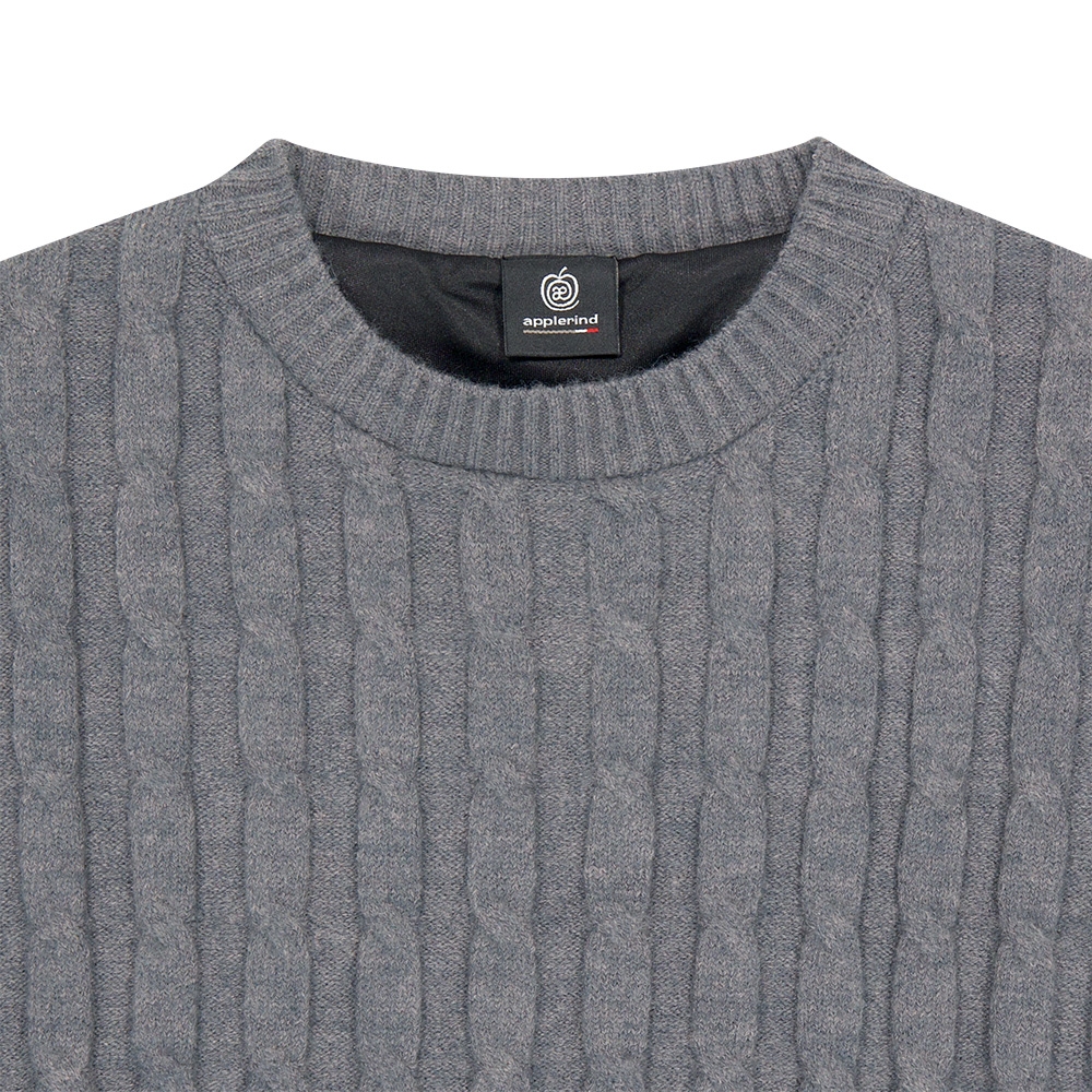 울혼방 방풍 꽈배기 여성 골프 니트