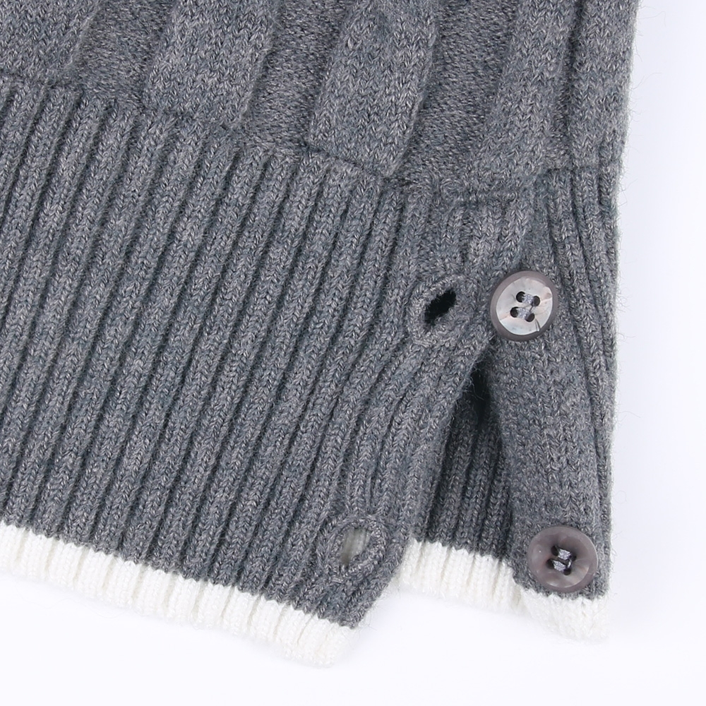 울혼방 방풍 꽈배기 여성 골프 니트