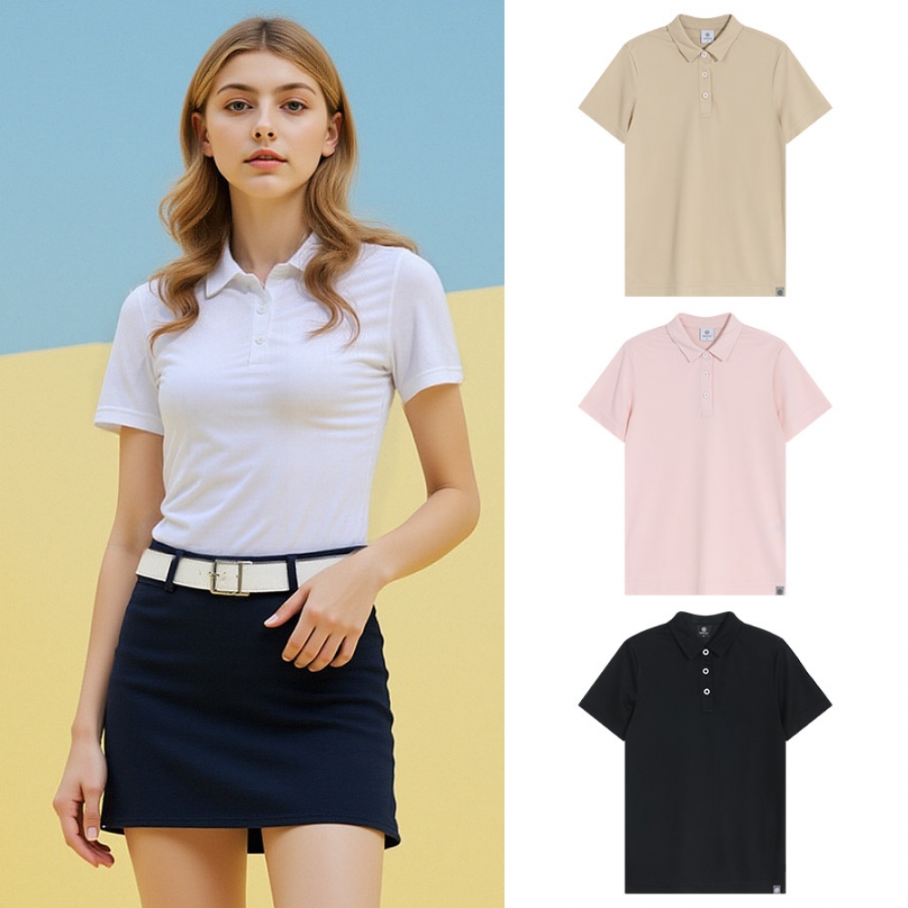 [4종모음]드라이큐브 썸머 쿨 컬러 여성 골프 반팔 티셔츠 W0CSS01