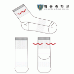 휘문중학교 농구팀 스포츠 1족 양말 제작사례