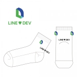 라인 디벨러퍼(Line Developers) 유니섹스 양말 제작사례