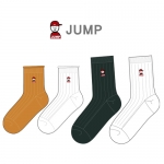 강명**님-JUMP 의 남,여 자수양말 제작사례.