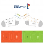 골프존카운티_선운의 남, 여 골프양말 2족 선물세트 제작사례.