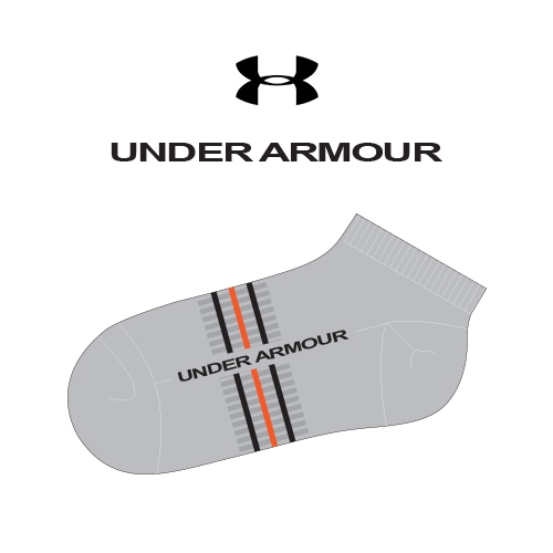 언더아머(underarmour)의 남자 스니커즈양말 제작사례