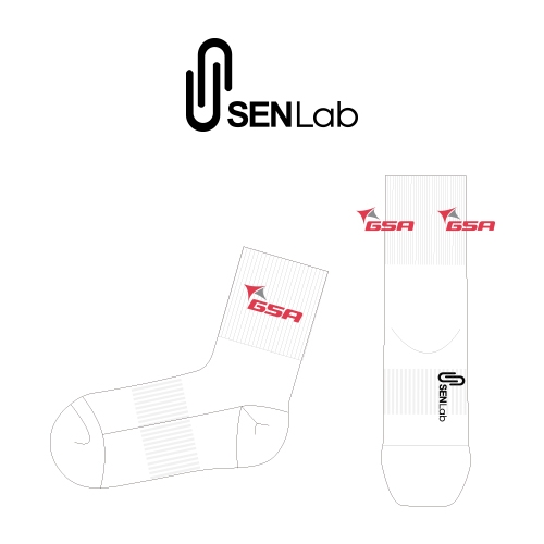 센 랩_ SENLAB 의 남자 스포츠양말 제작사례.