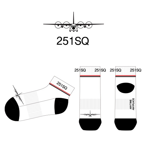 김해공군 251대대_251SQ 의 남자 스포츠 양말 제작사례.