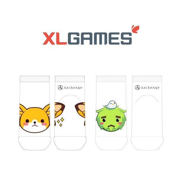 XLGAMES_아케에이지의 남, 여 공용 패션 발목양말 제작사례.