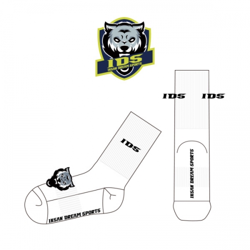 익산드림스포츠의 아동 스포츠 중목양말 제작사례.