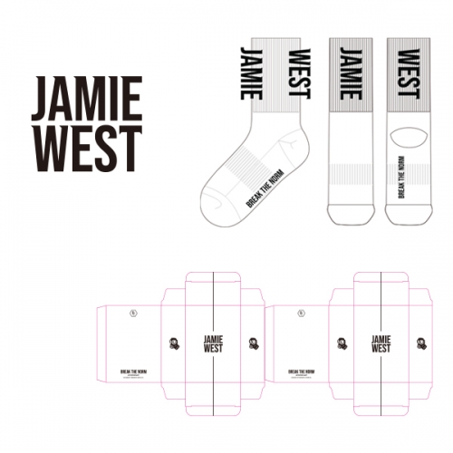 제이미웨스트_JAMIE WEST의 남자 스포츠양말 1족 선물세트 제작사례.