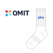 큐엠아이티(QMIT)_플코(PLCO)의 남, 여 공용 스포츠 중목양말 제작사례.