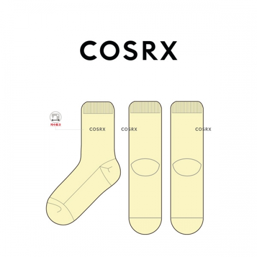 COSRX_코스알엑스 의 남, 여 공용 자수 수면 중목양말 제작사례.