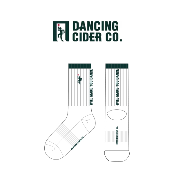 댄싱사이더컴퍼니_DANCING CIDER COMPANY 의 남, 여 공용 스포츠 장목양말 제작사례.