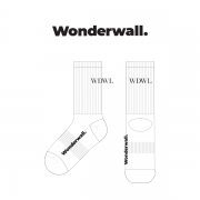 원더월_WONDERWALL 의 남, 여 스포츠 장목양말 제작사례.