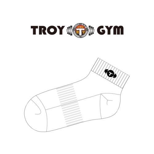 트로이짐_TROY GYM 의 남, 여 공용 스포츠 발목양말 제작사례.