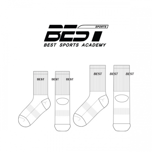 베스트 스포츠 아카데미_BEST SPORTS ACADEMY 의 남, 여 스포츠 중목양말 제작사례.