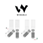 윈어블_WINABLE 의 남 여 스포츠 논슬립 장목양말 제작사례.