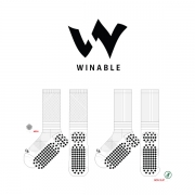 윈어블_WINABLE 의 남 여 스포츠 논슬립 장목양말 제작사례.