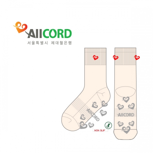 ALLCORD_서울특별시 제대혈은행 의 숙녀 패션 논슬립 장목양말 제작사례.