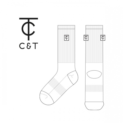 씨앤티스포츠_C&T SPORTS 의 남, 여 공용 스포츠 장목양말 제작사례.