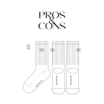 프로스앤콘스_PROS&CONS 의 남, 여 공용 패션 자수 장목양말 제작사례.