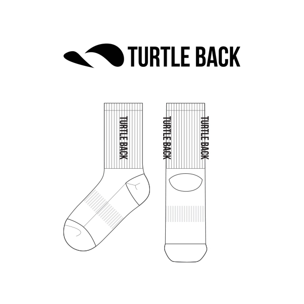 터틀백_TURTLE BACK 의 2차 남자 스포츠 중목양말 제작사례.