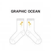 그래픽 오션 GRAPHIC OCEAN의 숙녀 패션 중목양말 제작사례.