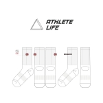 애슬릿 라이프_ATHLETE LIFE의 남자 스포츠 자수 장목양말 제작사례.