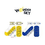 원더스카이_WONDER SKY 논슬립 스포츠 아동, 숙녀, 신사 단목양말 제작사례.