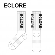 에클로_ECLORE의 남, 여 공용 스포츠 장목 양말 제작사례