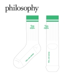 필로소피_Philosophy의 남,여 공용 스포츠 장목양말 제작사례