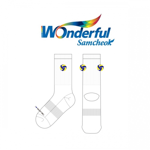 원더풀삼척_Wonderful Samcheok의 남, 여 공용 스포츠 장목양말 제작사례