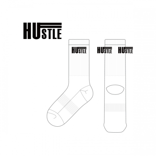 허슬_HUSTLE의 남, 녀 공용 스포츠 장목양말 제작사례