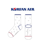 대한항공_KOREAN AIR의 남, 녀 공용 중목양말 제작사례