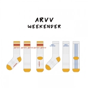 위켄더(WEEKENDER)_아르브((ARVV)의 남, 녀 공용 스포츠 장목양말 제작사례