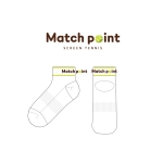 매치포인트_Match point의 남, 녀 공용 스포츠 발목양말 제작사례