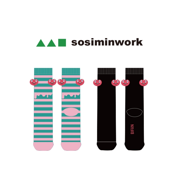 소시민워크_sosiminwork의 남, 녀 공용 패션 장목양말 제작사례