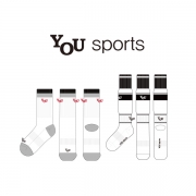 유스포츠의류_YOU sports의 남, 녀 공용 스포츠 장목양말과 축구양말 제작사례