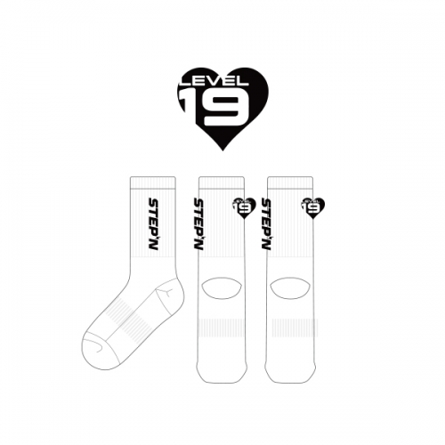 레벨나인틴_LEVEL19의 남, 녀 공용 스포츠 장목양말 제작사례