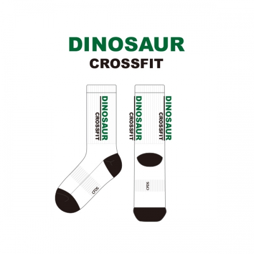 다이노소어 크로스핏_DINOSAUR CROSSFIT의 남, 녀 공용 스포츠 장목양말 제작사례