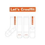 렛츠크로스핏_Let’s Crosffit의 남, 녀 공용 스포츠 장목양말 제작사례