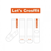 렛츠크로스핏_Let’s Crosffit의 남, 녀 공용 스포츠 장목양말 제작사례